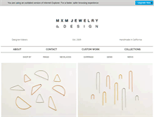 Tablet Screenshot of mxmjewelry.com